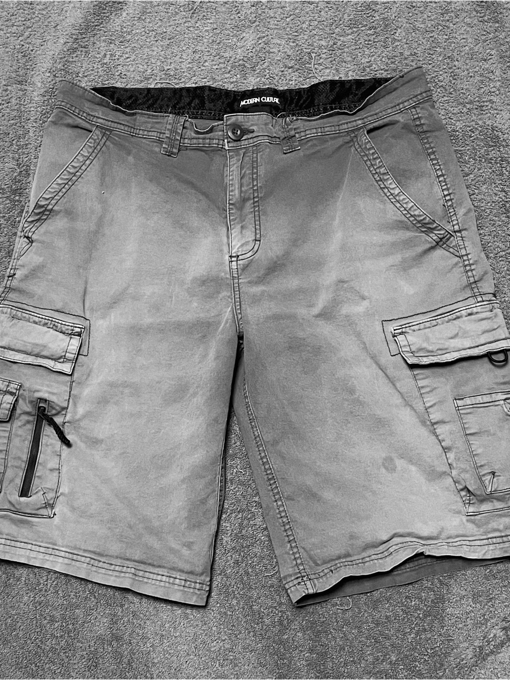 Modern Culture Men's Cargo Shorts - Gray 36 waist